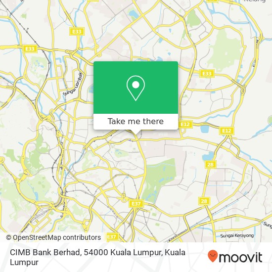 CIMB Bank Berhad, 54000 Kuala Lumpur map