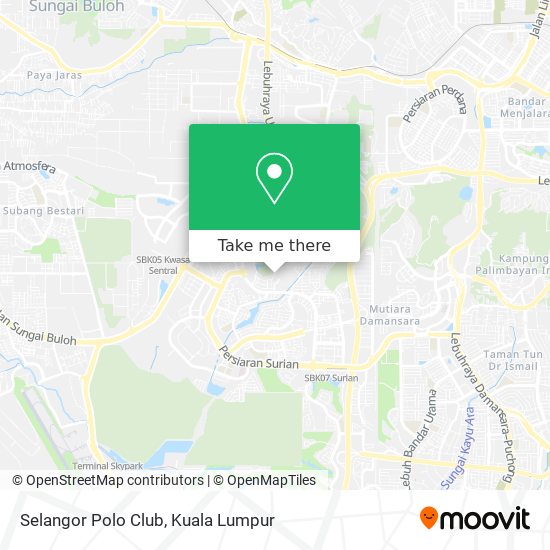 Selangor Polo Club map