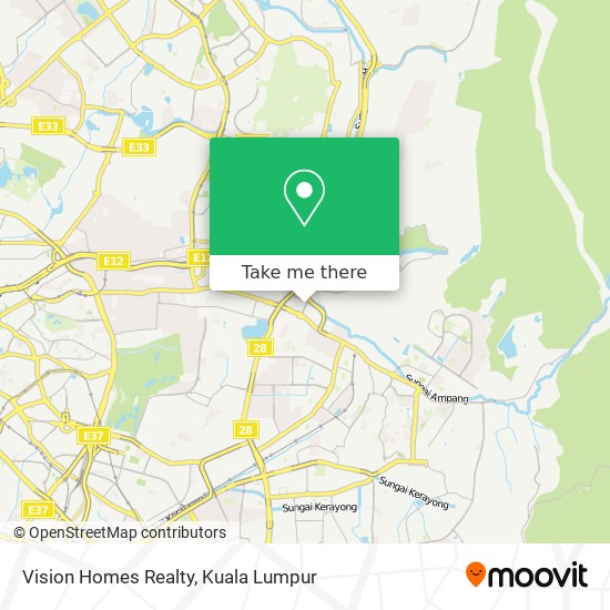 Vision Homes Realty map