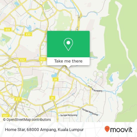 Home Star, 68000 Ampang map