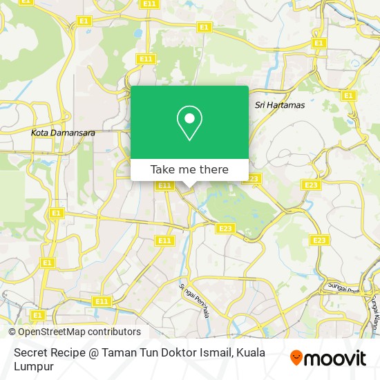 Secret Recipe @ Taman Tun Doktor Ismail map