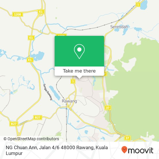 NG Chuan Ann, Jalan 4 / 6 48000 Rawang map