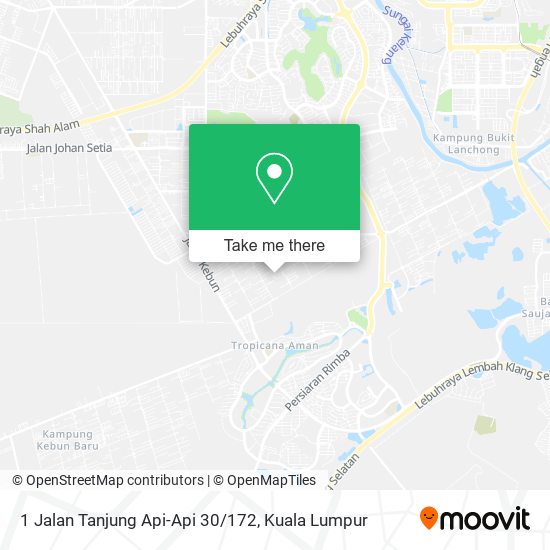 Peta 1 Jalan Tanjung Api-Api 30/172
