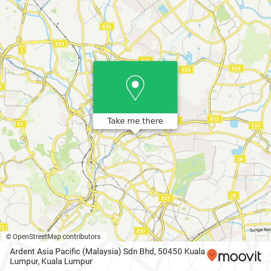 Ardent Asia Pacific (Malaysia) Sdn Bhd, 50450 Kuala Lumpur map