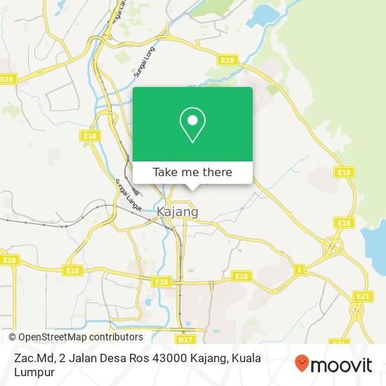 Zac.Md, 2 Jalan Desa Ros 43000 Kajang map