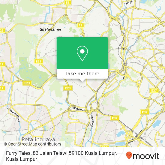 Furry Tales, 83 Jalan Telawi 59100 Kuala Lumpur map