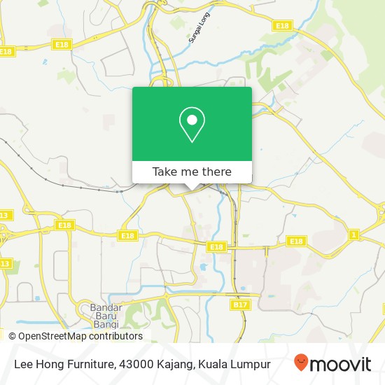 Lee Hong Furniture, 43000 Kajang map
