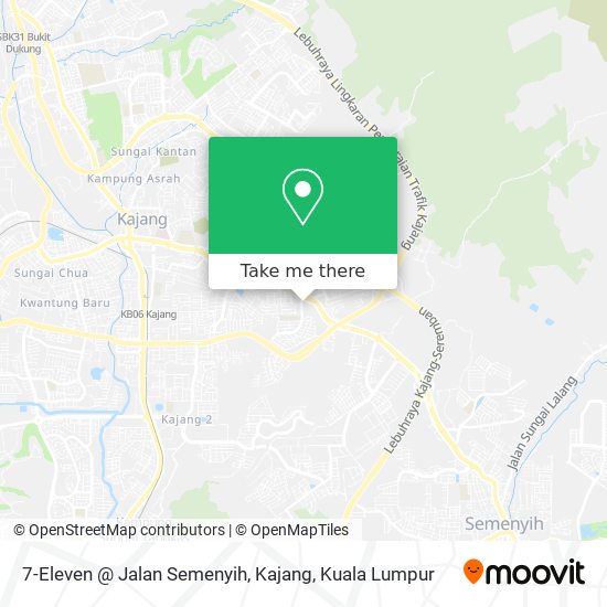 Peta 7-Eleven @ Jalan Semenyih, Kajang