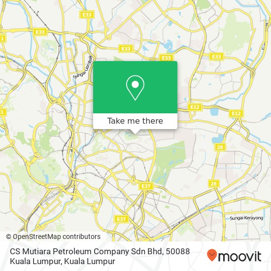 Peta CS Mutiara Petroleum Company Sdn Bhd, 50088 Kuala Lumpur