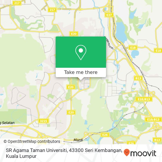 SR Agama Taman Universiti, 43300 Seri Kembangan map