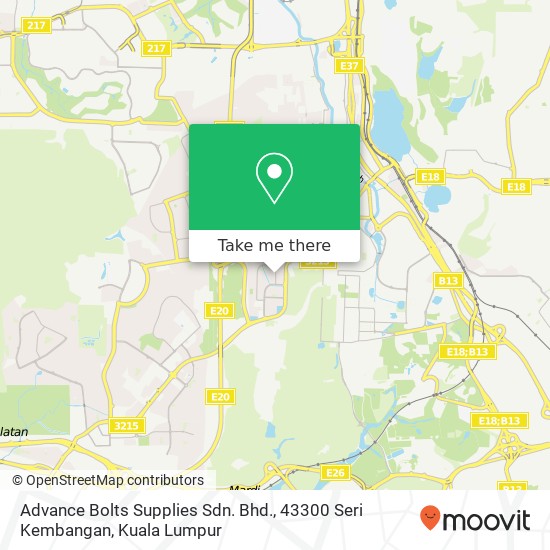 Advance Bolts Supplies Sdn. Bhd., 43300 Seri Kembangan map