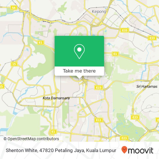 Shenton White, 47820 Petaling Jaya map