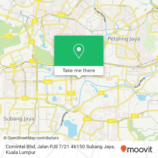 Comintel Bhd, Jalan PJS 7 / 21 46150 Subang Jaya map