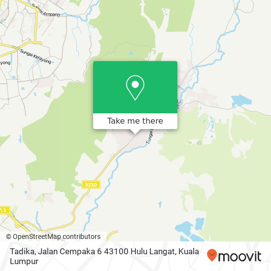 Tadika, Jalan Cempaka 6 43100 Hulu Langat map