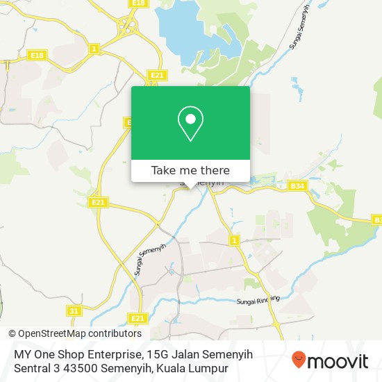 MY One Shop Enterprise, 15G Jalan Semenyih Sentral 3 43500 Semenyih map