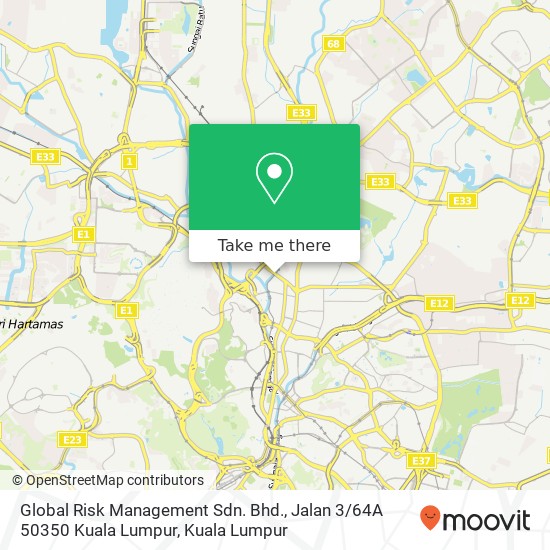 Global Risk Management Sdn. Bhd., Jalan 3 / 64A 50350 Kuala Lumpur map