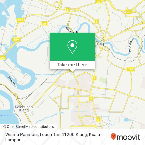 Wisma Panmour, Lebuh Turi 41200 Klang map