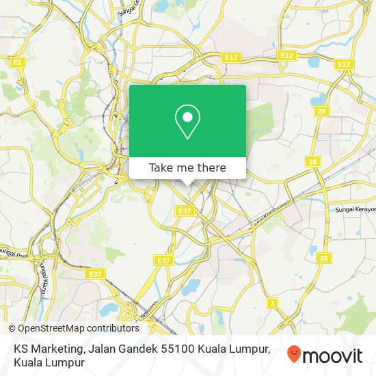KS Marketing, Jalan Gandek 55100 Kuala Lumpur map