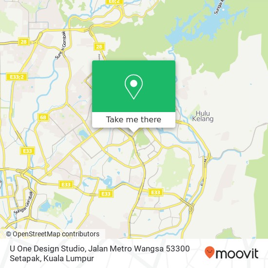 U One Design Studio, Jalan Metro Wangsa 53300 Setapak map