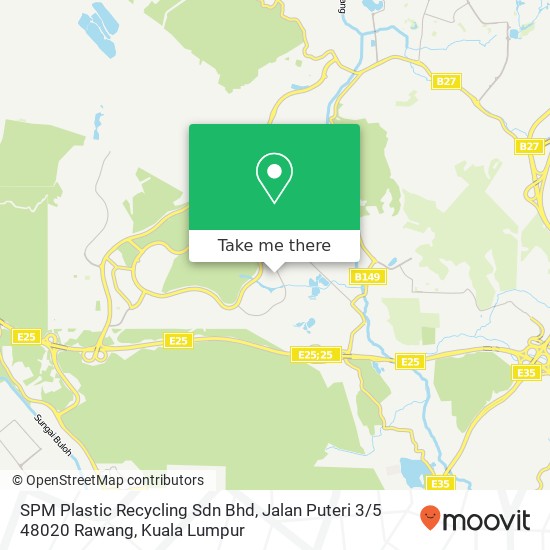 Peta SPM Plastic Recycling Sdn Bhd, Jalan Puteri 3 / 5 48020 Rawang