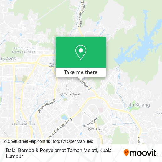 Peta Balai Bomba & Penyelamat Taman Melati
