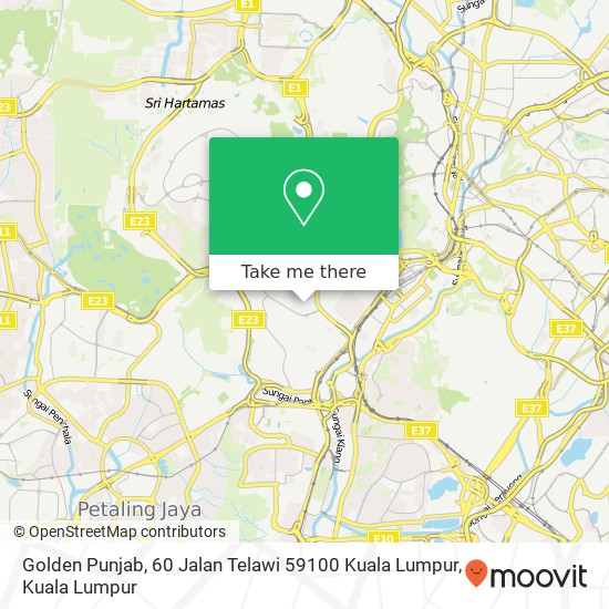 Golden Punjab, 60 Jalan Telawi 59100 Kuala Lumpur map