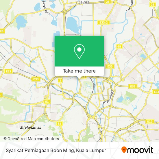 Syarikat Perniagaan Boon Ming map