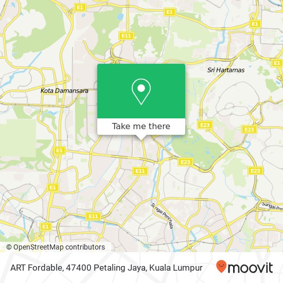 Peta ART Fordable, 47400 Petaling Jaya