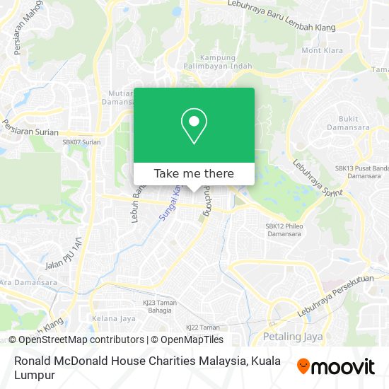 Ronald McDonald House Charities Malaysia map