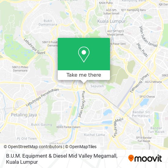 B.U.M. Equipment & Diesel Mid Valley Megamall map
