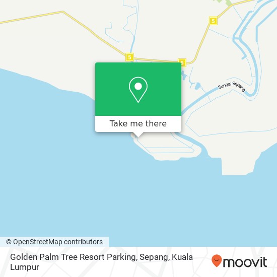 Golden Palm Tree Resort Parking, Sepang map