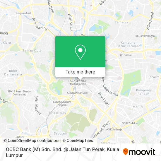 OCBC Bank (M) Sdn. Bhd. @ Jalan Tun Perak map