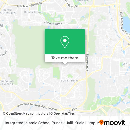 Peta Integrated Islamic School Puncak Jalil