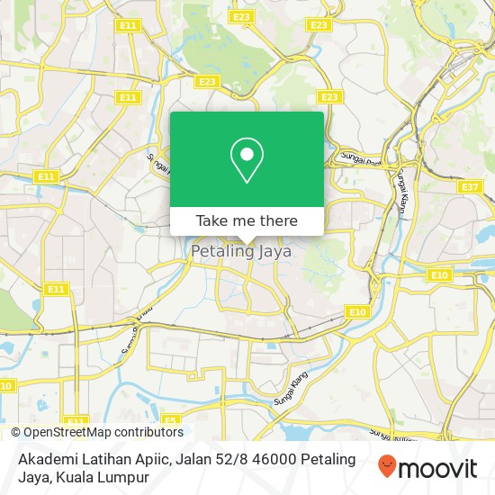 Akademi Latihan Apiic, Jalan 52 / 8 46000 Petaling Jaya map