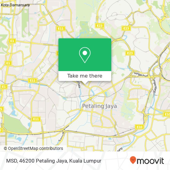 MSD, 46200 Petaling Jaya map