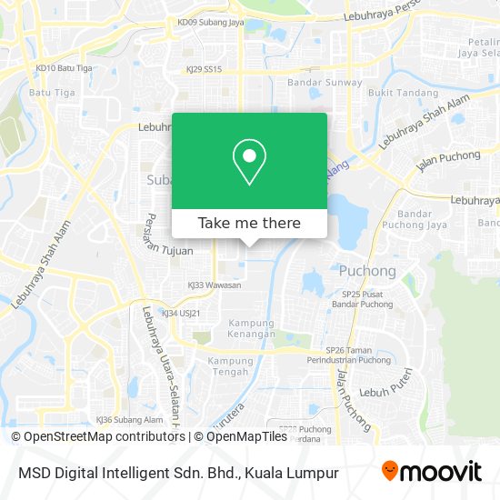 MSD Digital Intelligent Sdn. Bhd. map