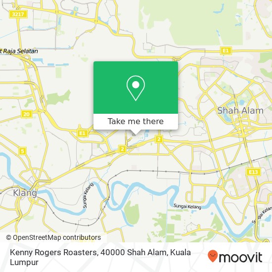Peta Kenny Rogers Roasters, 40000 Shah Alam