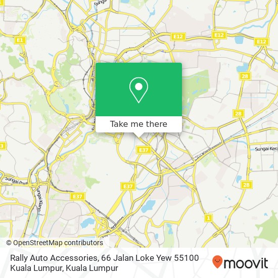 Rally Auto Accessories, 66 Jalan Loke Yew 55100 Kuala Lumpur map