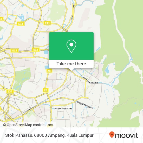 Stok Panasss, 68000 Ampang map