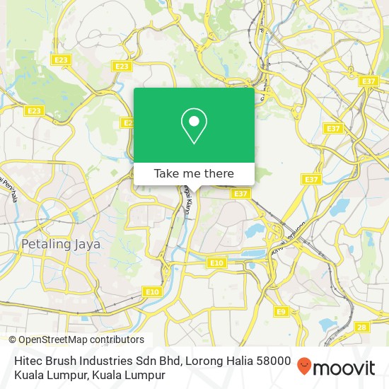 Hitec Brush Industries Sdn Bhd, Lorong Halia 58000 Kuala Lumpur map
