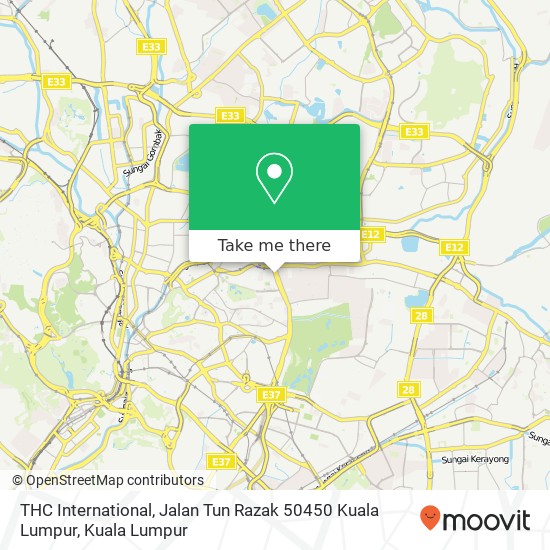 THC International, Jalan Tun Razak 50450 Kuala Lumpur map