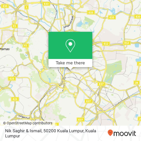 Nik Saghir & Ismail, 50200 Kuala Lumpur map