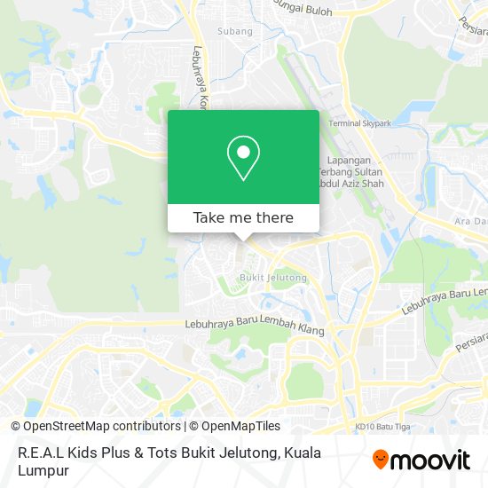 Peta R.E.A.L Kids Plus & Tots Bukit Jelutong
