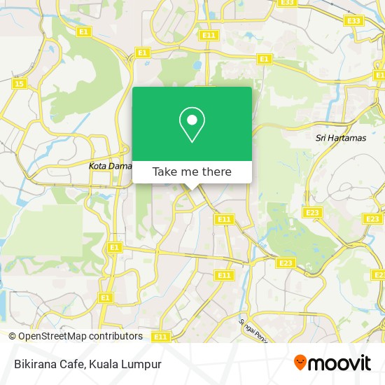 Bikirana Cafe map