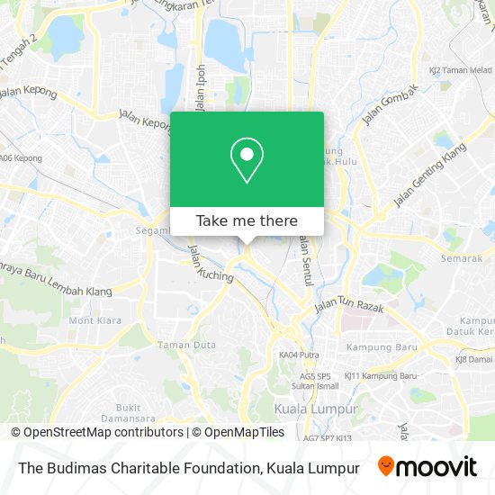 The Budimas Charitable Foundation map