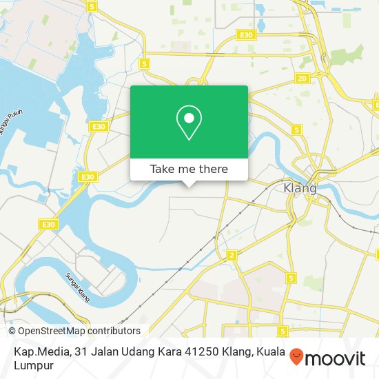 Kap.Media, 31 Jalan Udang Kara 41250 Klang map