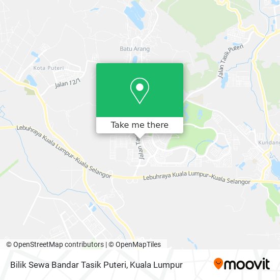 Bilik Sewa Bandar Tasik Puteri map