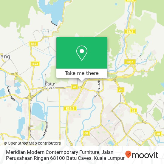 Meridian Modern Contemporary Furniture, Jalan Perusahaan Ringan 68100 Batu Caves map