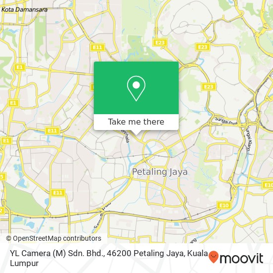 YL Camera (M) Sdn. Bhd., 46200 Petaling Jaya map