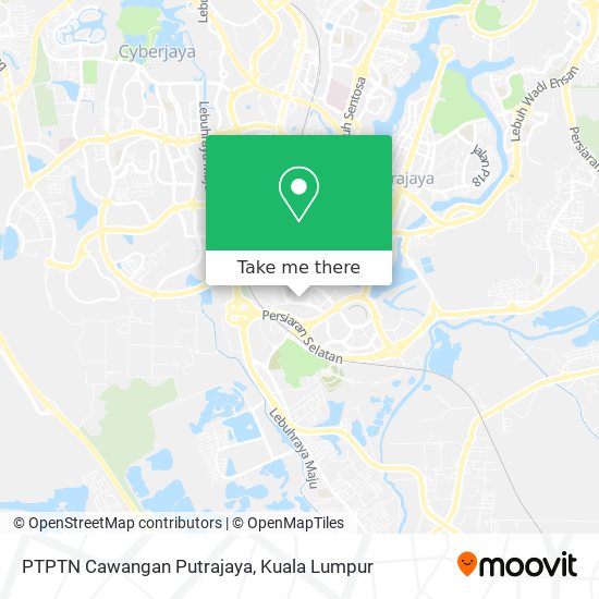 PTPTN Cawangan Putrajaya map